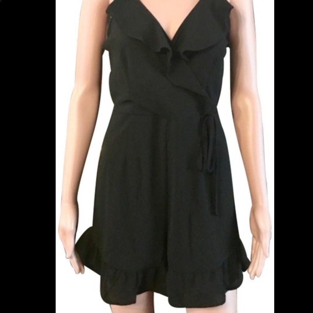 Black Ruffle Romper - Picture 2 of 2